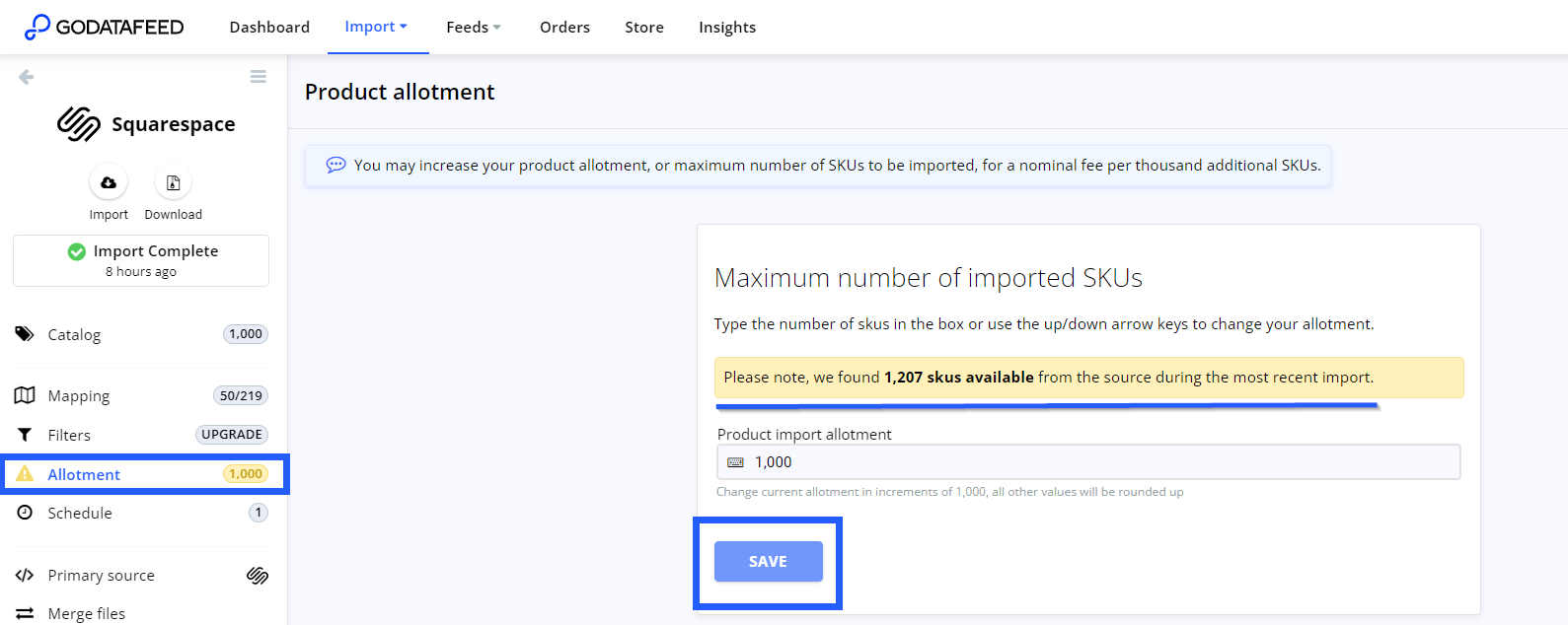 Order Sync:  source settings – GoDataFeed Help Center