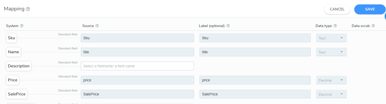 sqlpro csv import mapping