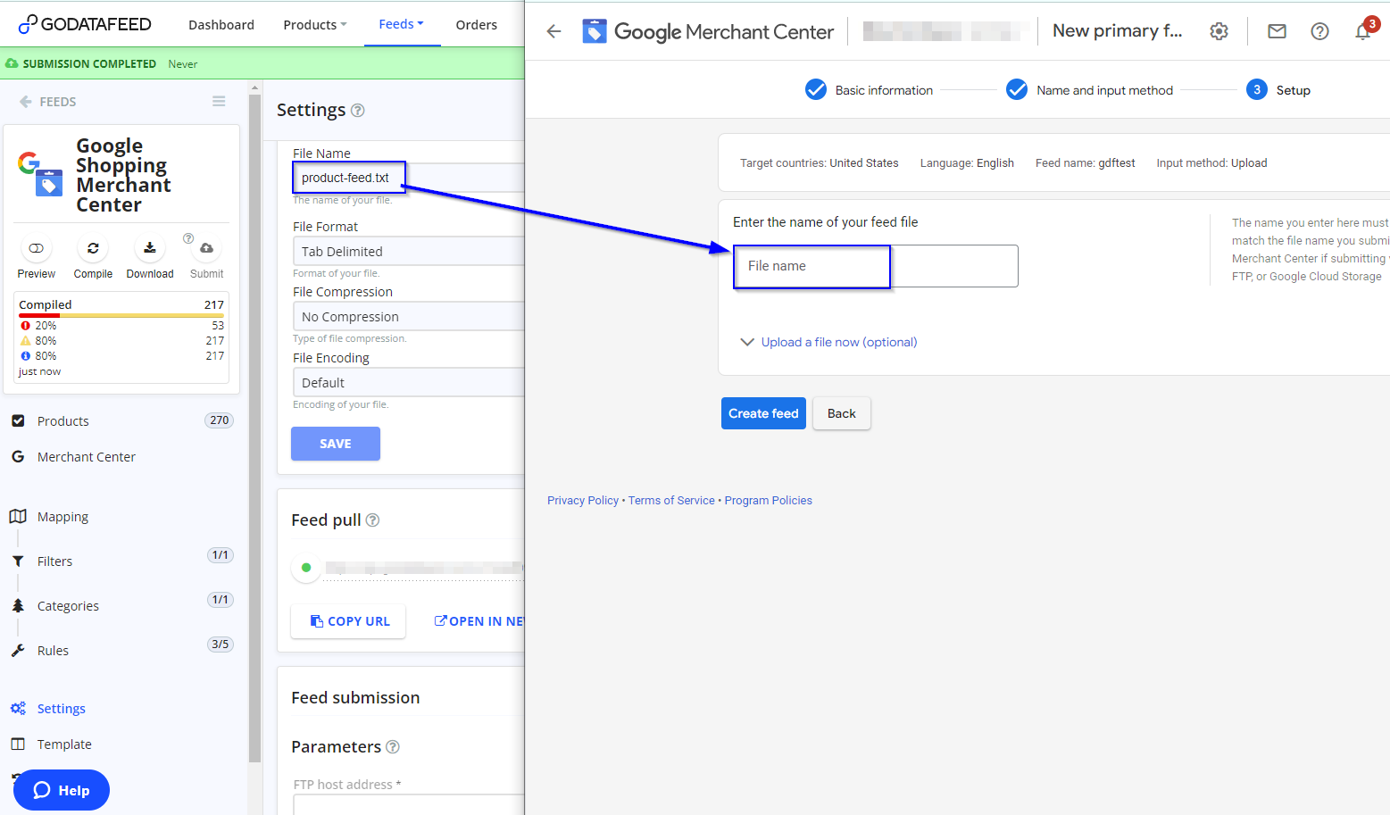 Order Sync:  source settings – GoDataFeed Help Center